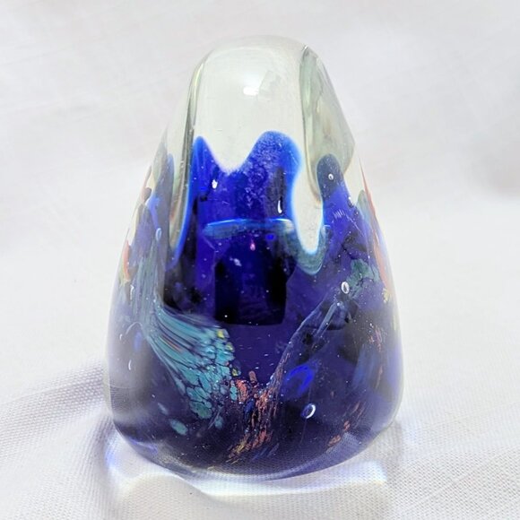 Murano? Style Glass Aquatic Fish Ocean Paperweight Sculpture Figurine - Picture 3 of 9